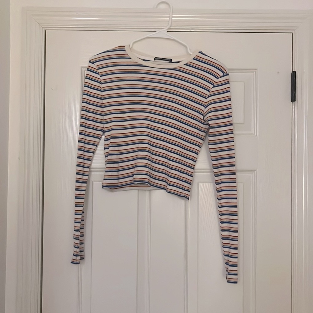 Muli Color Striped Long Sleeve Top